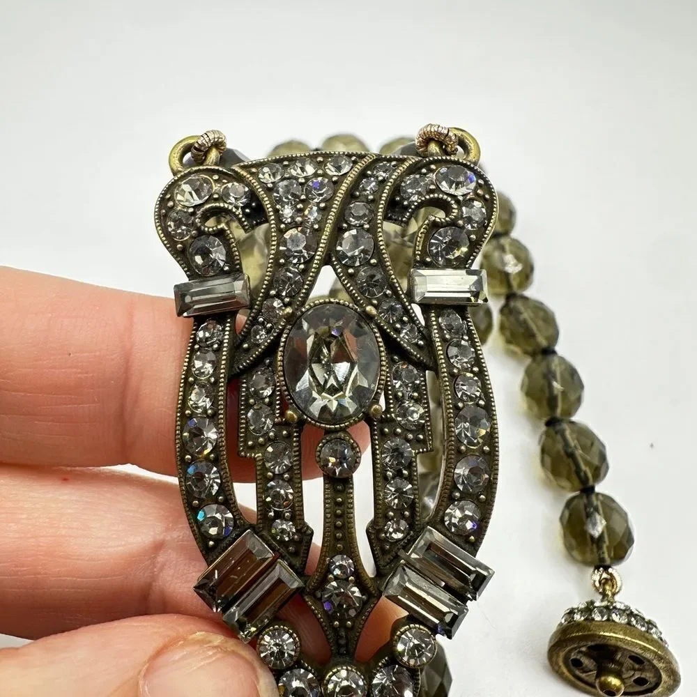 Heidi‎ Daus Iris Swarovski Crystal, Art Deco style necklace!